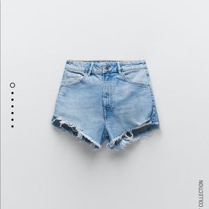 ZARA TRF hi rise shorts